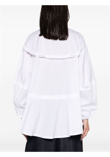 Camicia con orlo a taglio vivo in bianco - donna COMME DES GARCONS COMME DES GARCONS | RMB0182